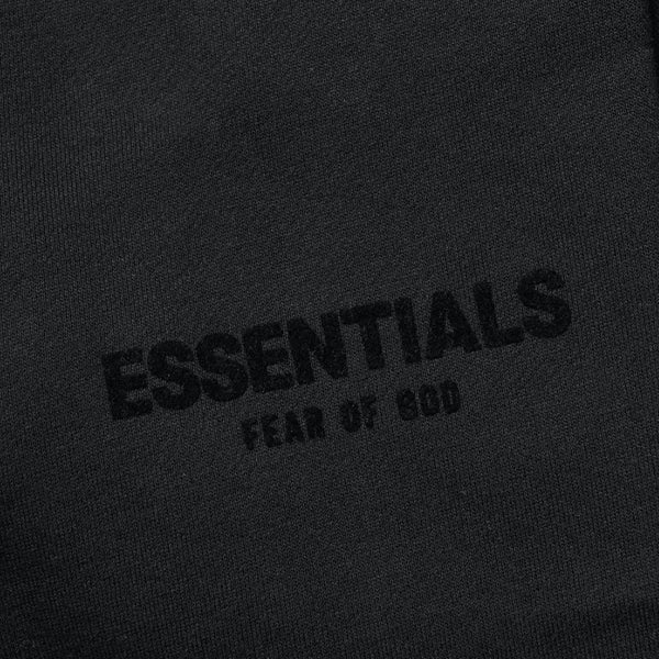 FEAR OF GOD Essentials Felt Logo Sweat Pants Black FEAR OF GOD FEAR OF GOD - originalfook singapore