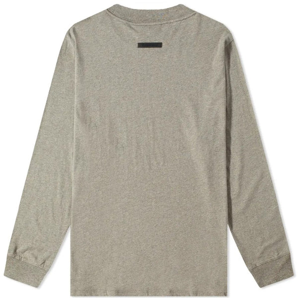 FEAR OF GOD Essentials Summer Core Long Sleeve Tee Dark Heather Oatmeal FEAR OF GOD FEAR OF GOD - originalfook singapore