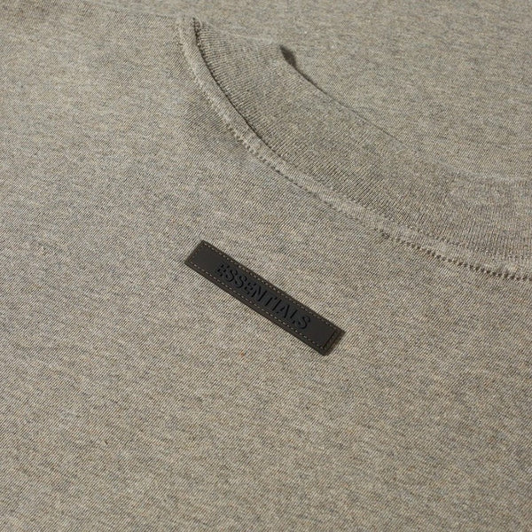 FEAR OF GOD Essentials Summer Core Long Sleeve Tee Dark Heather Oatmeal FEAR OF GOD FEAR OF GOD - originalfook singapore