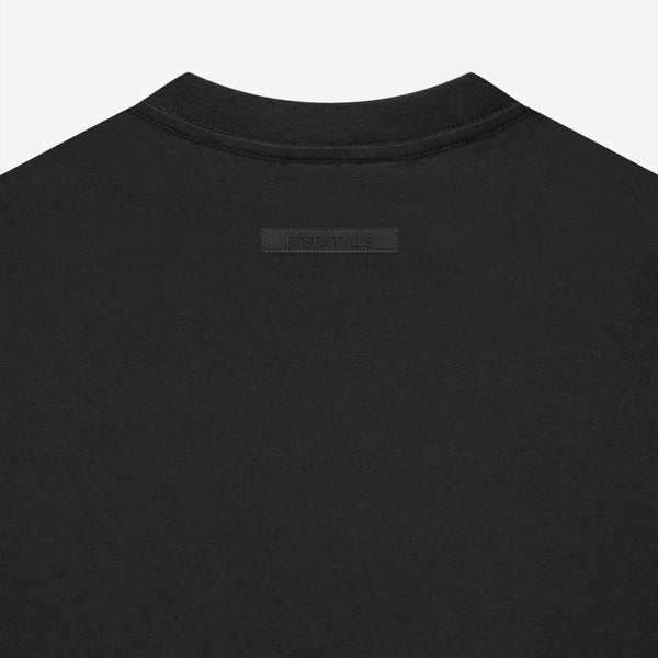 FEAR OF GOD Essentials Reflective Chest Logo Tee Black FEAR OF GOD FEAR OF GOD - originalfook singapore