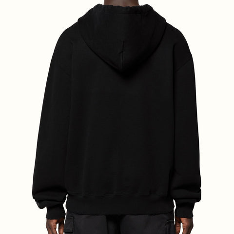 HERON PRESTON CTNMB Strass Hoodie Black