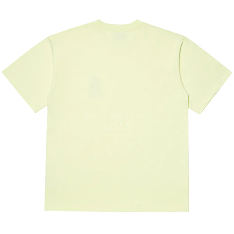 ADLV Color Embroidery Logo Tee Light Yellow