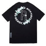 Rickyisclown [RIC] Camellia Ring Logo Tee Black [R19211228a-E5] RICKYISCLOWN RICKYISCLOWN - originalfook singapore