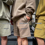 FEAR OF GOD Essentials 3M Reflective Logo Sweat Shorts Harvest FEAR OF GOD FEAR OF GOD - originalfook singapore