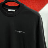 IH NOM UH NIT Paris Chest Logo Tee Black NUS23201 IH NOM UH NIT IH NOM UH NIT - originalfook singapore