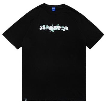 Rickyisclown [RIC] Camellia Smiley Tee Black [R19211229bXZ-FFFF] RICKYISCLOWN RICKYISCLOWN - originalfook singapore