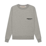 FEAR OF GOD Essentials Felt Logo Crewneck Sweatshirt Dark Oatmeal FEAR OF GOD FEAR OF GOD - originalfook singapore