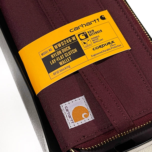 Carhartt USA Nylon Clutch Wallet Wine (Comes with Metal Tin) carhartt carhartt - originalfook singapore