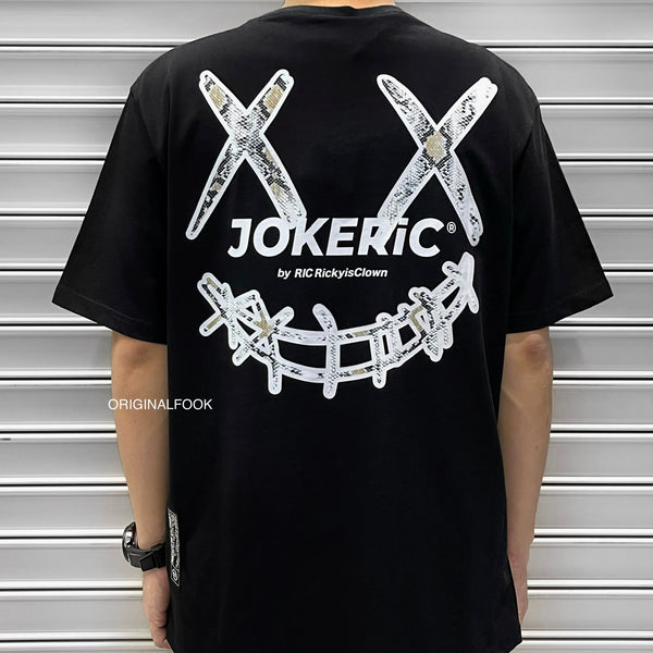 Rickyisclown [RIC] Snake Smiley Tee Black [R8211019k-P] RICKYISCLOWN RICKYISCLOWN - originalfook singapore