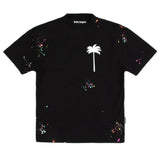 Palm Angels PXP Painted Tee Black PALM ANGELS PALM ANGELS - originalfook singapore
