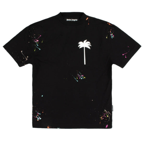 Palm Angels PXP Painted Tee Black PALM ANGELS PALM ANGELS - originalfook singapore