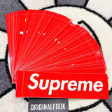 SUPREME Classic Box Logo Waterproof Sticker X1 supreme supreme - originalfook singapore