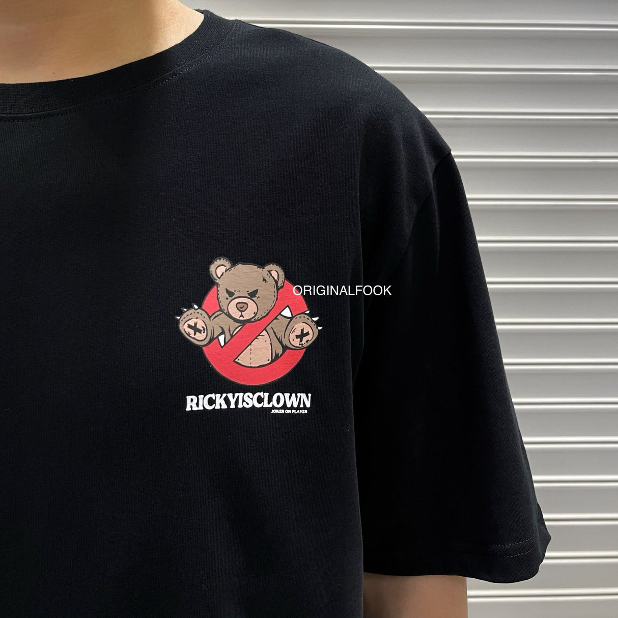 Rickyisclown [RIC] No Exit Teddy Tee Black [R8210909i-F] RICKYISCLOWN RICKYISCLOWN - originalfook singapore
