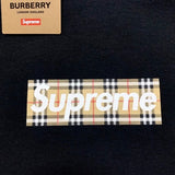 SUPREME X BURBERRY Box Logo Tee Black supreme supreme - originalfook singapore