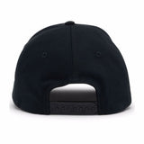 PALM ANGELS Curved Rubberized Logo Baseball Cap Black PALM ANGELS PALM ANGELS - originalfook singapore