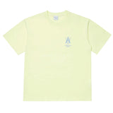 (60% OFF) ADLV Color Embroidery Logo Tee Light Yellow ADLV ADLV - originalfook singapore