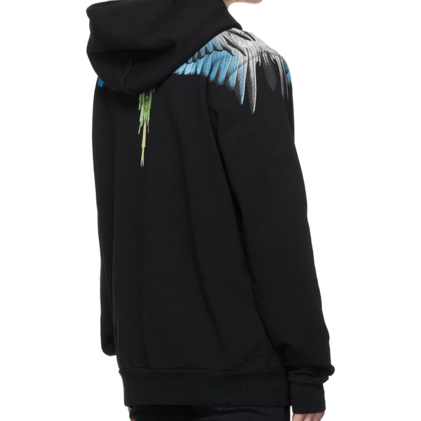 MARCELO BURLON Light Blue Wings Hoodie Black MARCELO BURLON MARCELO BURLON - originalfook singapore