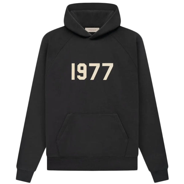 FEAR OF GOD Essentials 1977 Logo Hoodie Black FEAR OF GOD FEAR OF GOD - originalfook singapore