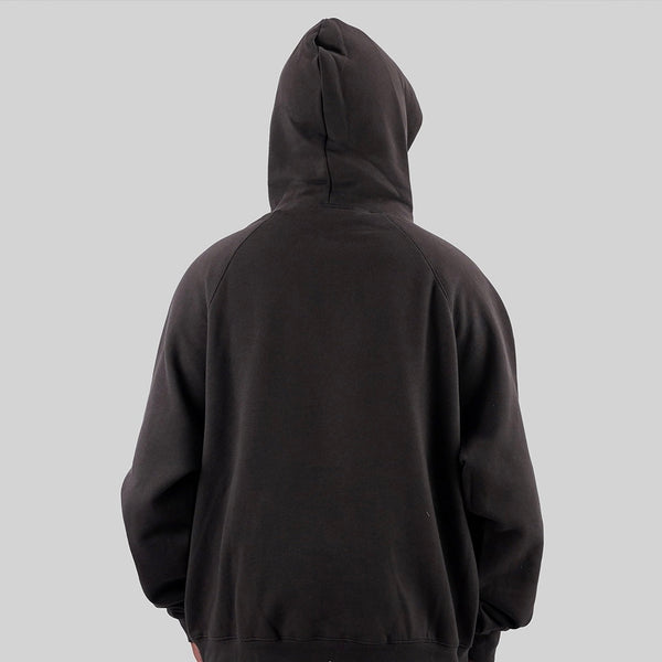 FEAR OF GOD Essentials 1977 Logo Hoodie Black FEAR OF GOD FEAR OF GOD - originalfook singapore