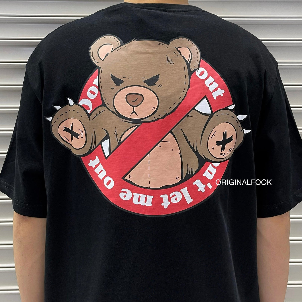 Rickyisclown [RIC] No Exit Teddy Tee Black [R8210909i-F] RICKYISCLOWN RICKYISCLOWN - originalfook singapore