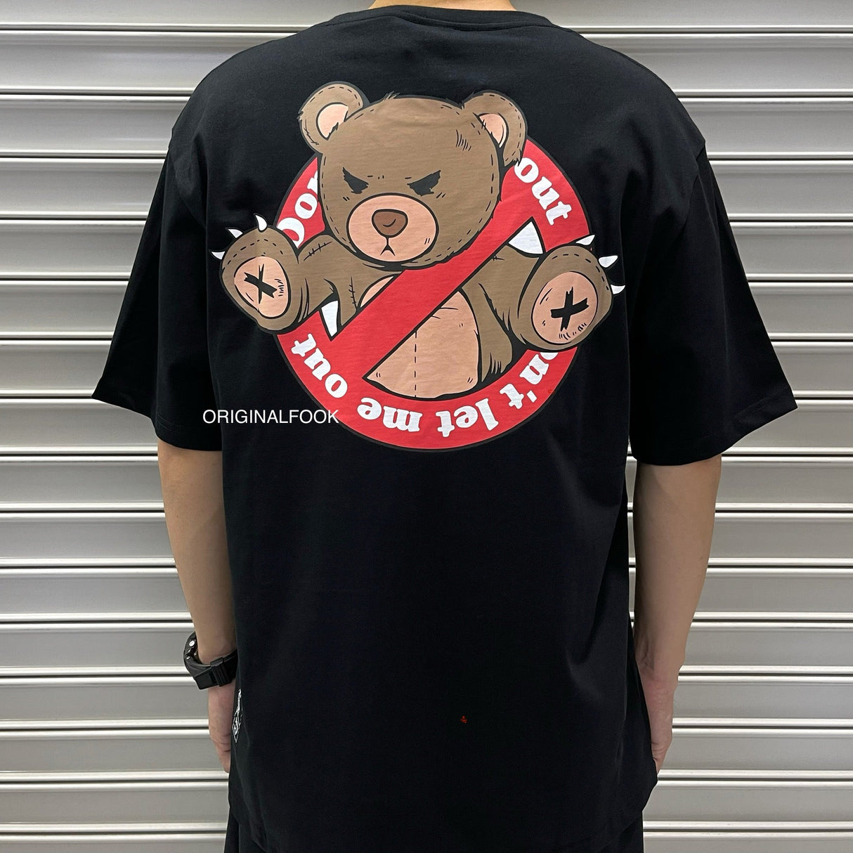 Rickyisclown [RIC] No Exit Teddy Tee Black [R8210909i-F] RICKYISCLOWN RICKYISCLOWN - originalfook singapore