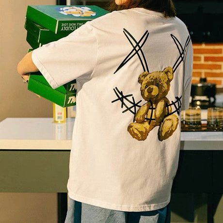 Rickyisclown [RIC] Teddy Bear Smiley Tee White [R8211019-B5] RICKYISCLOWN RICKYISCLOWN - originalfook singapore