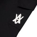(60% OFF ) ADLV X LISA A Logo Emblem Embroidery Cargo Long Pants Black ADLV ADLV - originalfook singapore