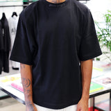 Palm Angels Classic Mock Neck Glitter Logo Tee Black PALM ANGELS PALM ANGELS - originalfook singapore