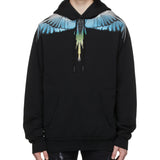 MARCELO BURLON Light Blue Wings Hoodie Black MARCELO BURLON MARCELO BURLON - originalfook singapore