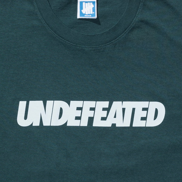 Undefeated Big Logo Tee Midnight Green undefeated undefeated - originalfook singapore