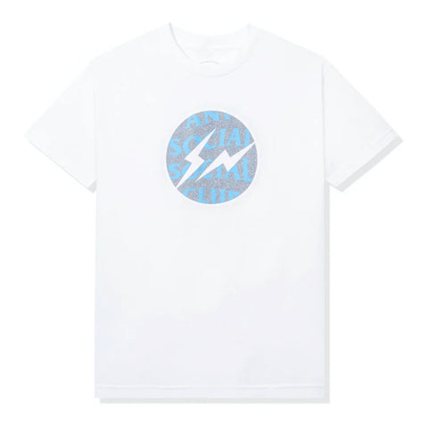 Anti Social Social Club X Fragment Called Interference Tee White Blue