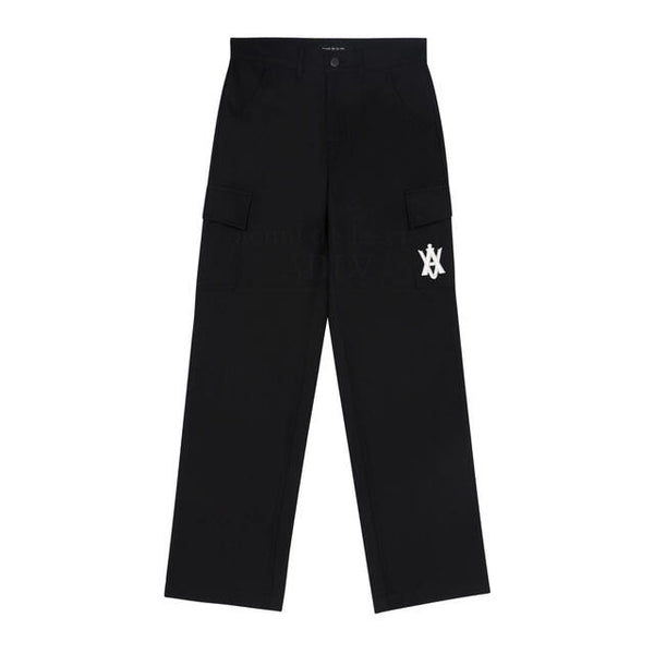 (60% OFF ) ADLV X LISA A Logo Emblem Embroidery Cargo Long Pants Black ADLV ADLV - originalfook singapore