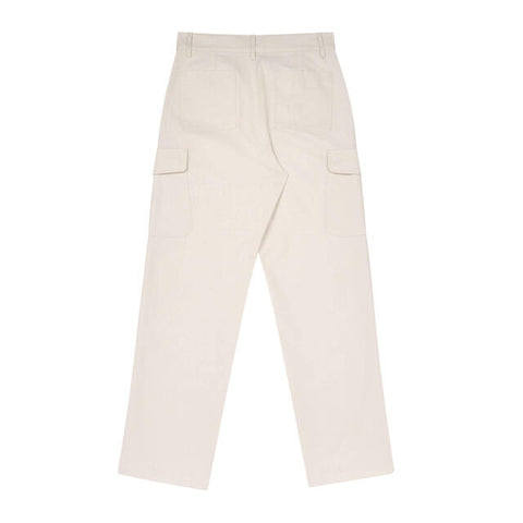 ADLV X LISA A Logo Emblem Embroidery Cargo Long Pants Ivory