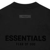 FEAR OF GOD Essentials Felt Logo Long Sleeve Tee Black FEAR OF GOD FEAR OF GOD - originalfook singapore