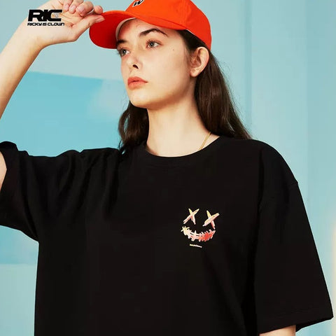Rickyisclown [RIC] Gradient Smiley Tee Black [R20200328r-EEE]
