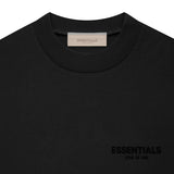 FEAR OF GOD Essentials Felt Logo Long Sleeve Tee Black FEAR OF GOD FEAR OF GOD - originalfook singapore