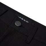 (60% OFF ) ADLV X LISA A Logo Emblem Embroidery Cargo Long Pants Black ADLV ADLV - originalfook singapore