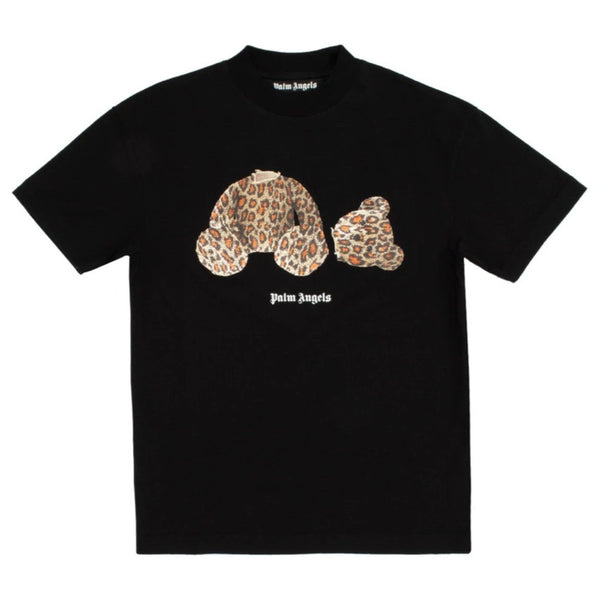 PALM ANGELS Kill The Bear Leopard Tee Black PALM ANGELS PALM ANGELS - originalfook singapore