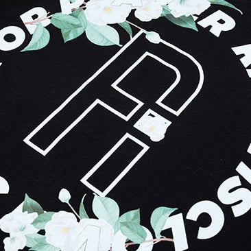 Rickyisclown [RIC] Camellia Ring Logo Tee Black [R19211228a-E5] RICKYISCLOWN RICKYISCLOWN - originalfook singapore