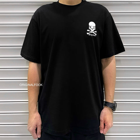 Rickyisclown [RIC] Silver Foil Skull Smiley Tee Black [R8210913f-M7]