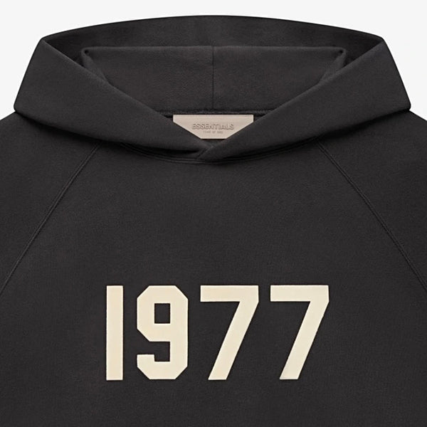 FEAR OF GOD Essentials 1977 Logo Hoodie Black FEAR OF GOD FEAR OF GOD - originalfook singapore
