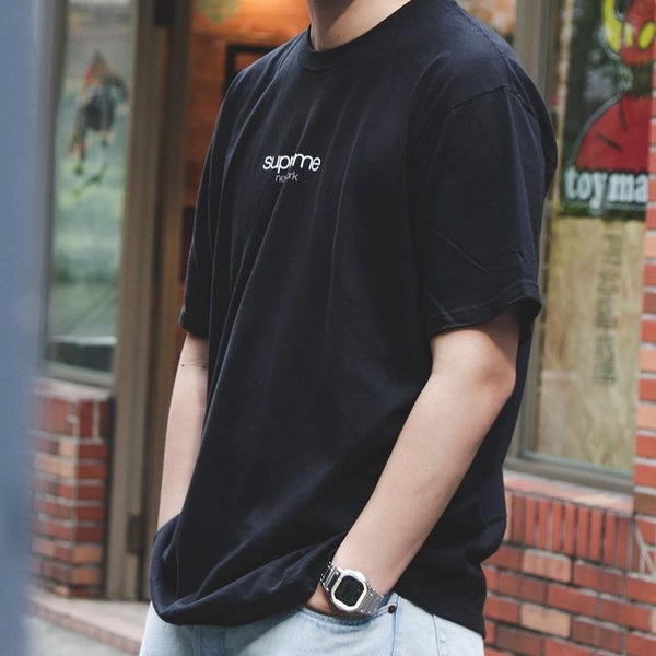 Supreme Classic Logo New York Tee Black | Originalfook