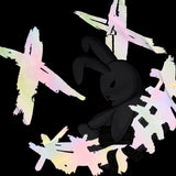 Rickyisclown [RIC] Boss Bunny Laser Reflective Smiley Tee Black [R7221101E-Q7] RICKYISCLOWN RICKYISCLOWN - originalfook singapore