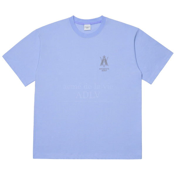 (60% OFF) ADLV Color Embroidery Logo Tee Purple ADLV ADLV - originalfook singapore