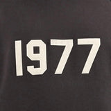 FEAR OF GOD Essentials 1977 Logo Hoodie Black FEAR OF GOD FEAR OF GOD - originalfook singapore