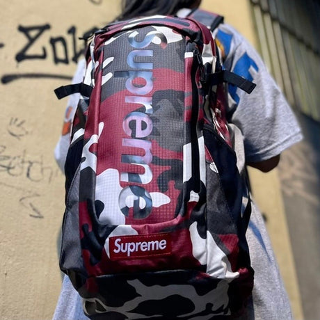 SUPREME Backpack Bag Red Camo supreme supreme - originalfook singapore