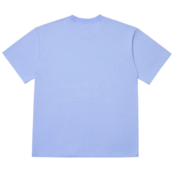 (60% OFF) ADLV Color Embroidery Logo Tee Purple ADLV ADLV - originalfook singapore