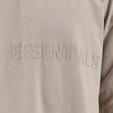 FEAR OF GOD Essentials Felt Logo Tee Smoke FEAR OF GOD FEAR OF GOD - originalfook singapore
