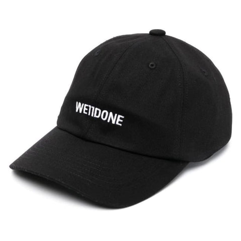 WE11DONE Small Logo Embroidery Cap Black
