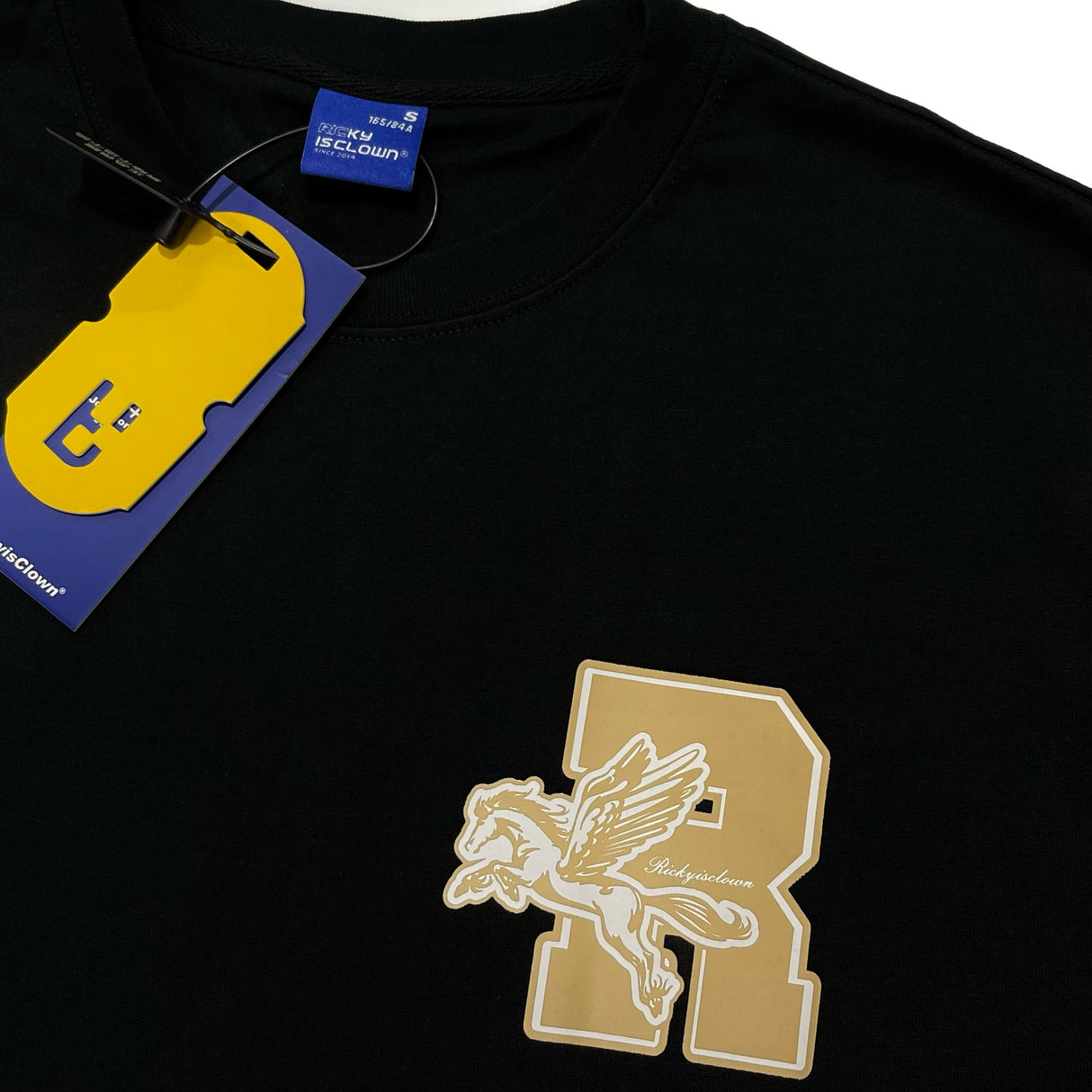 Rickyisclown [RIC] Pegasus Smiley Tee Black [R2280706e-Q6] RICKYISCLOWN RICKYISCLOWN - originalfook singapore